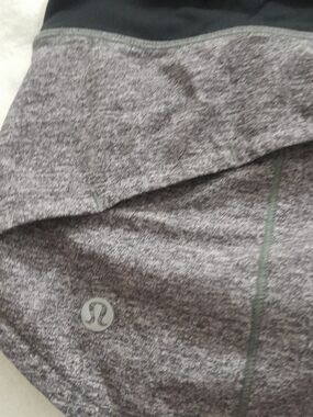 lululemon athletica Heather Gray and Black Athletic Shorts